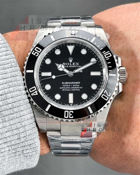 rolex submariner 41mm thickness|2023 submariner 41mm no date.